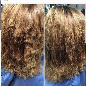 Bleached hair can't be permed!