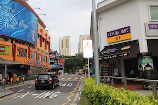road in between crystal Jade and holland village shopping centre